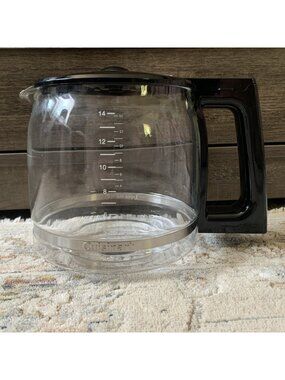 Cuisinart DCC-3500C 14 Cup Glass Carafe Coffee Pot w/ Lid OEM Replacement